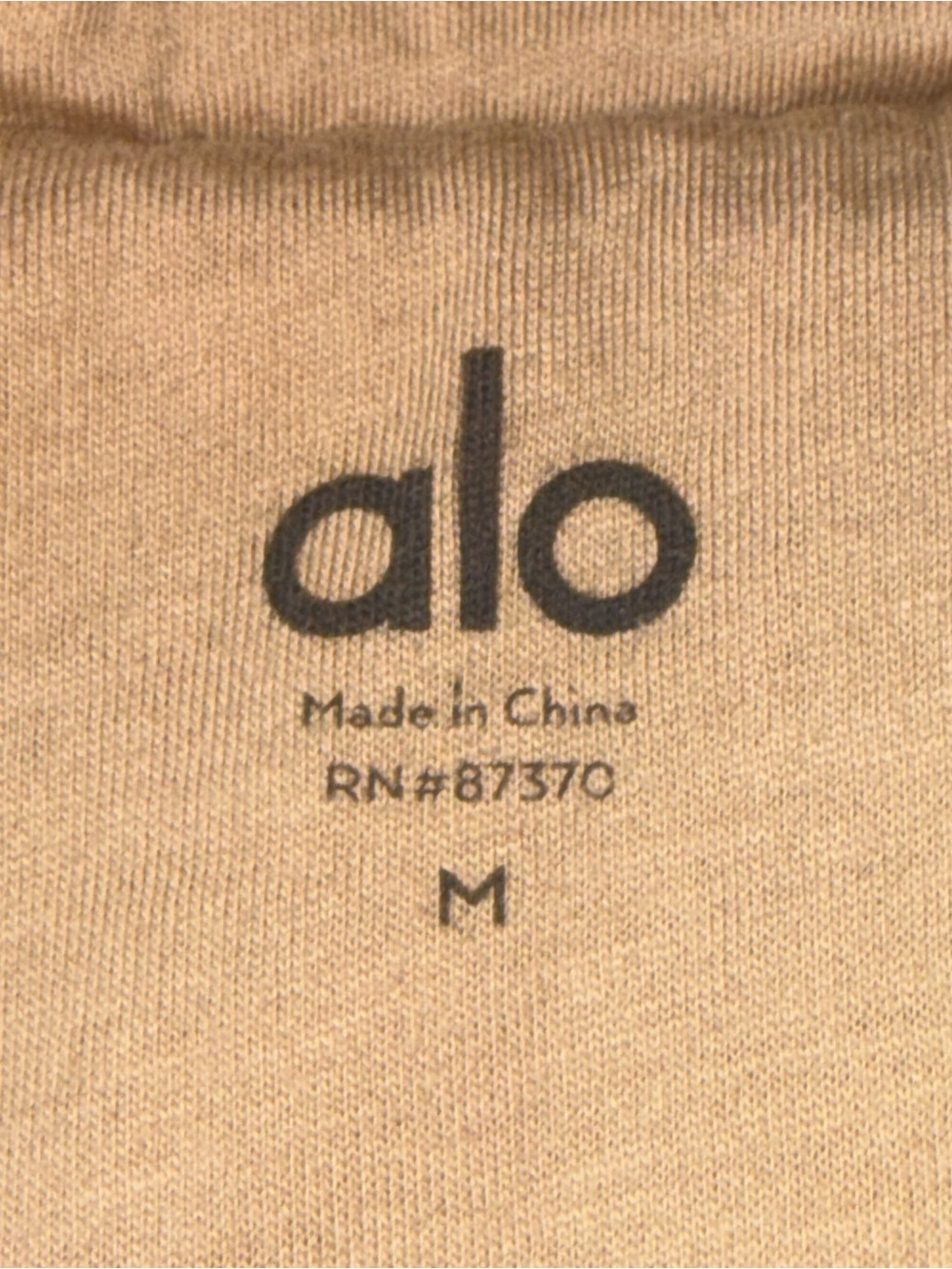 ALO Yoga Streetside Half Zip Hoodie Pullover Sherpa Camel Medium - Picture 14 of 17
